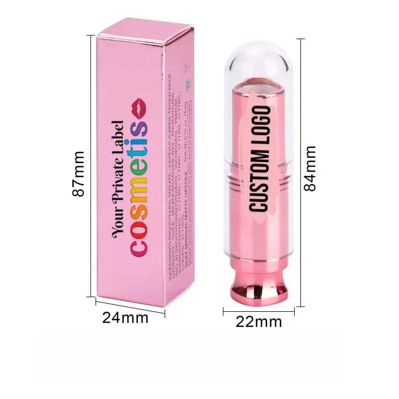 Wholesale Makeup 14 Colors Rose Gold Tube Vegan Waterproof Long Lasting Cream Matte Lipstick Private Label