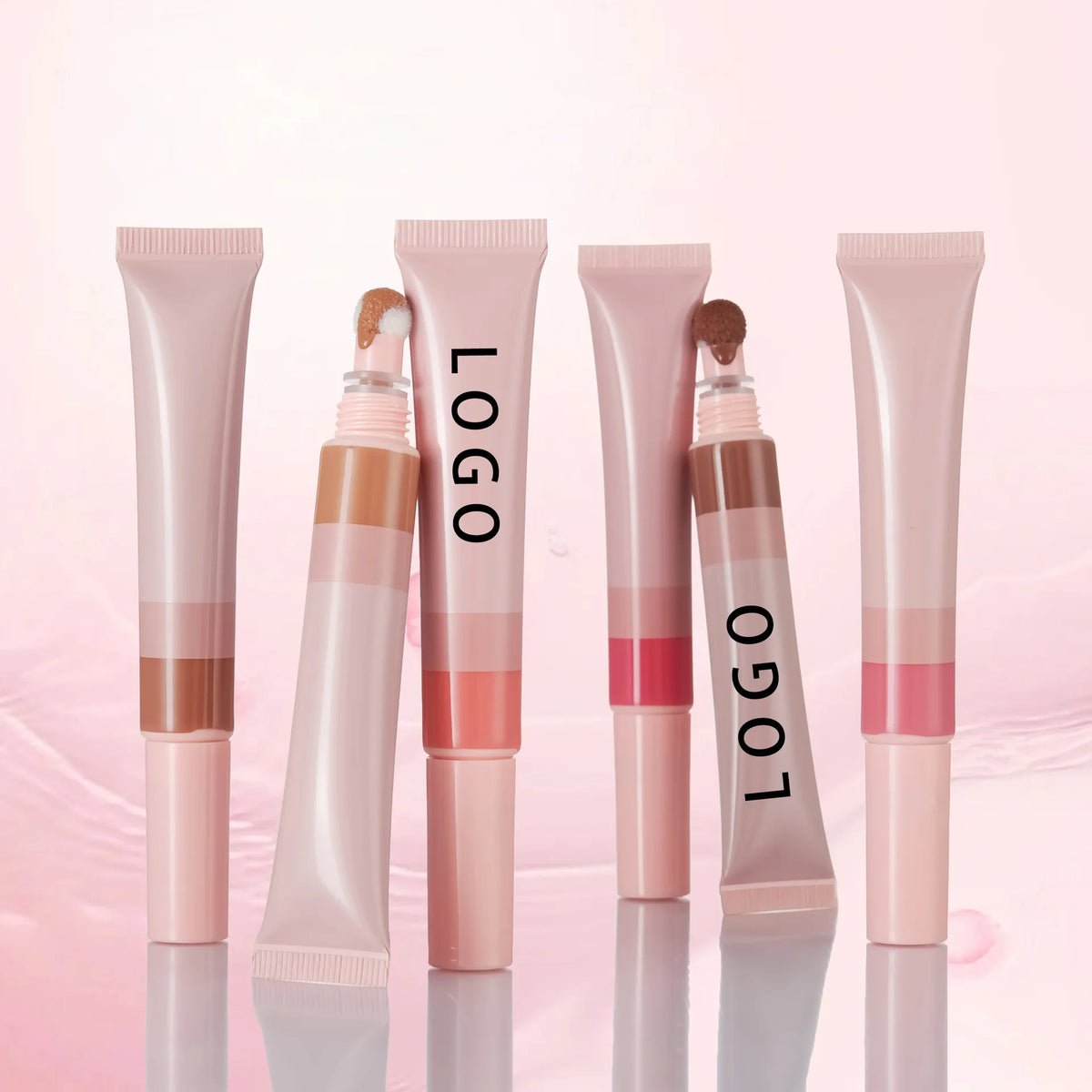 Wholesale Makeup Liquid Korean Pink Blusher Waterproof Blush and Contour Private Label