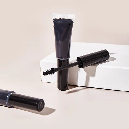 Wholesale Makeup Squeeze Tube Liquid Mascara Regular Fiber Style Lash Thick Eyelash Black Mini Mascara Private Label