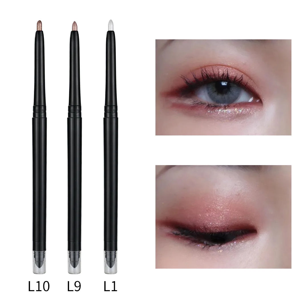 Wholesale Professional Single-Color Eye Shadow  Pen Waterproof  Shimmer Custom Private Label Pigment Eyeshadow Pencil