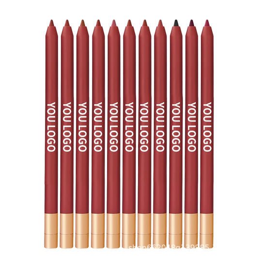Wholesale Professional Smooth Cosmetics Red Lipliner Waterproof Long Lasting Vegan Lip Liner Pencil