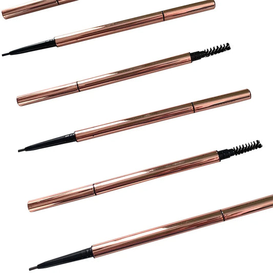 Wholesale Rose 3d Hair Fine Waterproof Microblading Eyebrow Pencil Custom Brow Pencil Private Label Waterproof Eyebrow Pencil