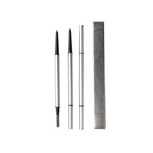 Wholesale Silver Color Eyebrow Pen Long Lasting Natural Organic Retractable Slim Eyebrow Pencil Private Label Eye Brow Pencil