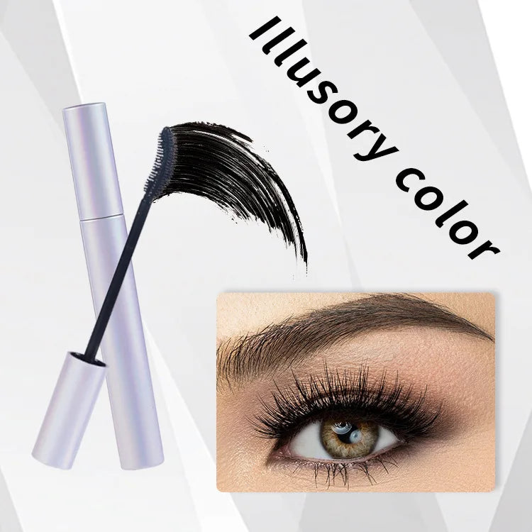 Wholesale Silver Round Tube Black Thicken Mascara Vegan Lengthening Waterproof Mascara Custom Logo