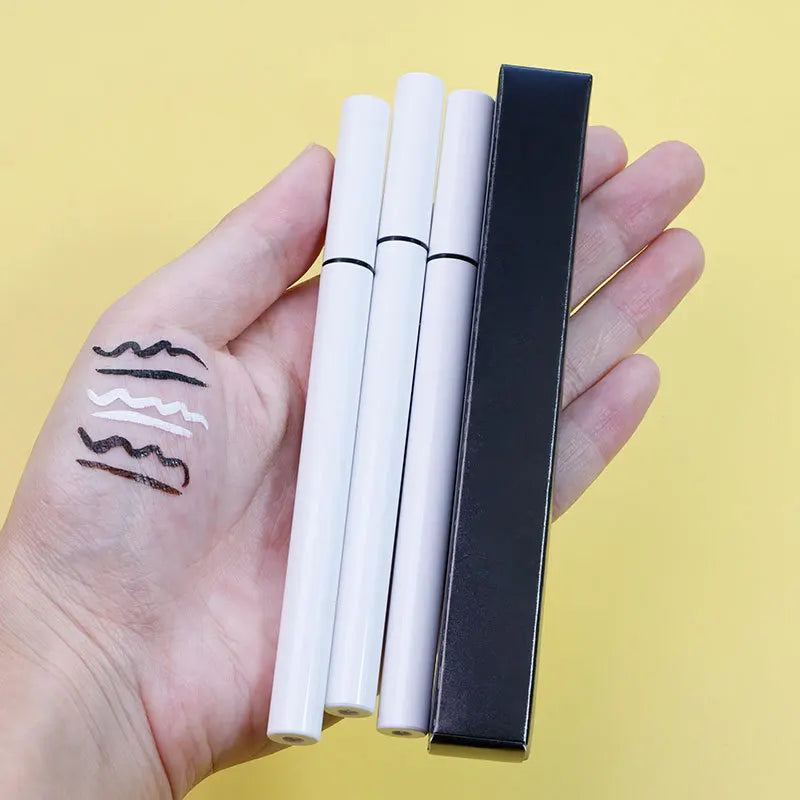 Wholesale Vegan Cruelty Free Natural Matte Liquid Eyeliner Private Label Waterproof Eye Liner White Brown Black Liquid Eyeliner