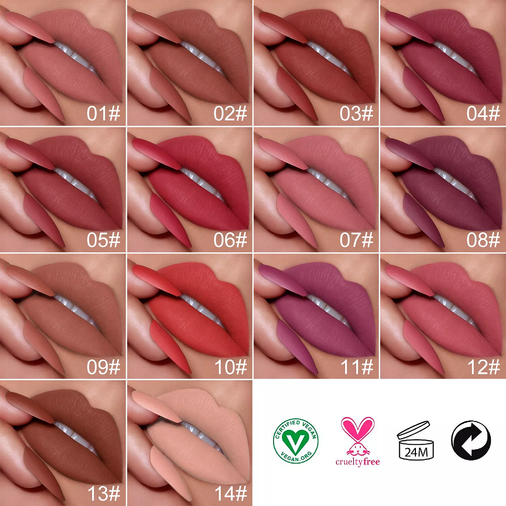 [ Your Private Label ] Choose Package Free Creamy Long Lasting Waterproof Lipstick High Pigment Vegan Lip Stick Private Label Matte Lipstick