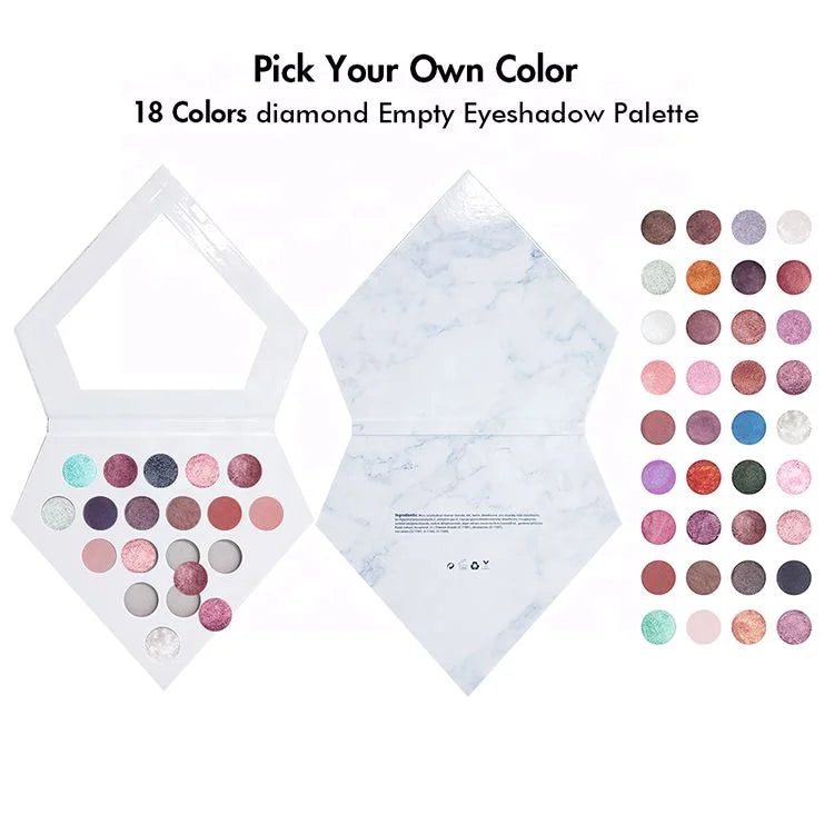 [ Your Private Label ] The Best High Pigment Cosmetics Makeup No Logo Organic Eye Makeup Eyeshadow Pallet 25 Colors Eyeshadow Palette