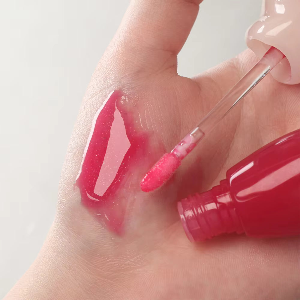 trendy popsicle lip gloss cute tube shimmer glossy lip glaze cooling vegan lip balm