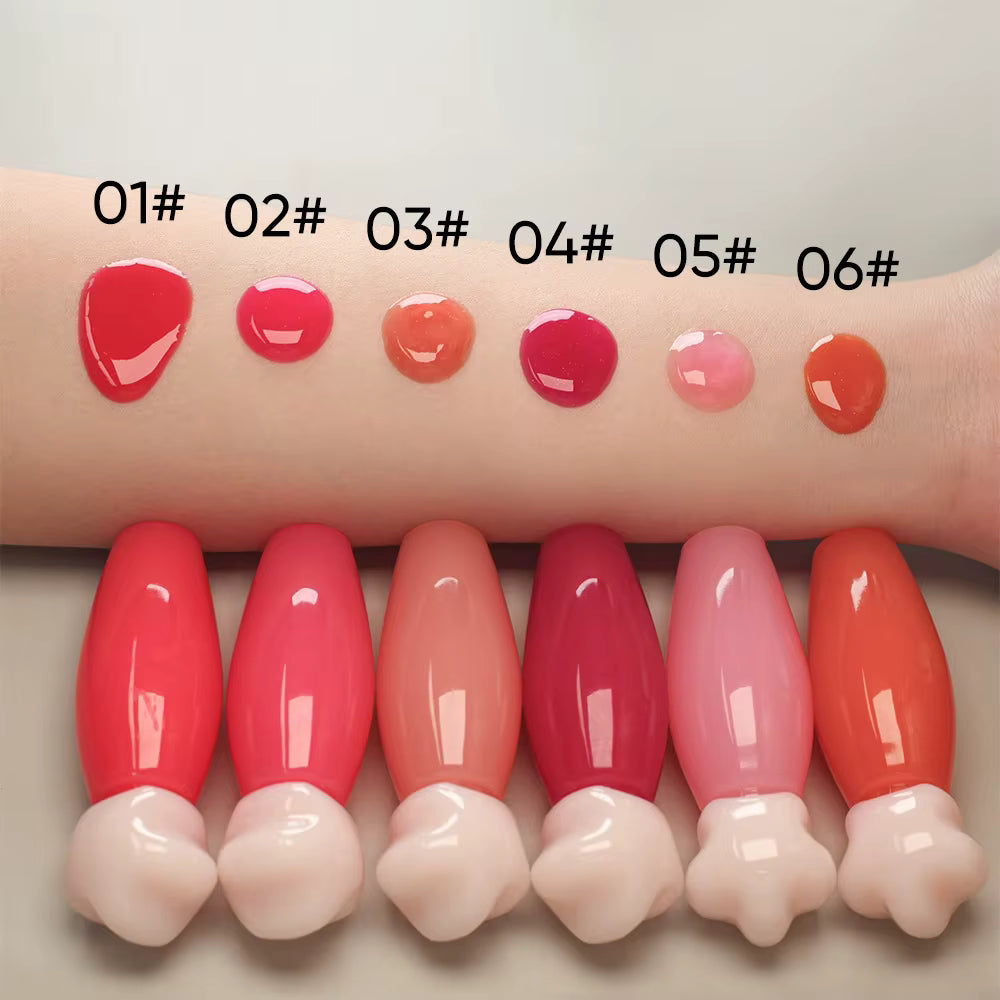 trendy popsicle lip gloss cute tube shimmer glossy lip glaze cooling vegan lip balm