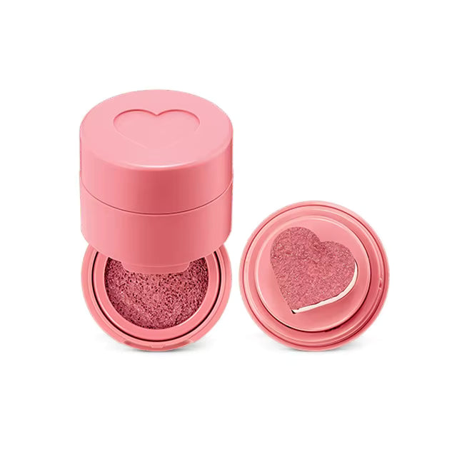 face makeup cream blush long lasting vegan pigmented liquid blusher with heart shape applicator