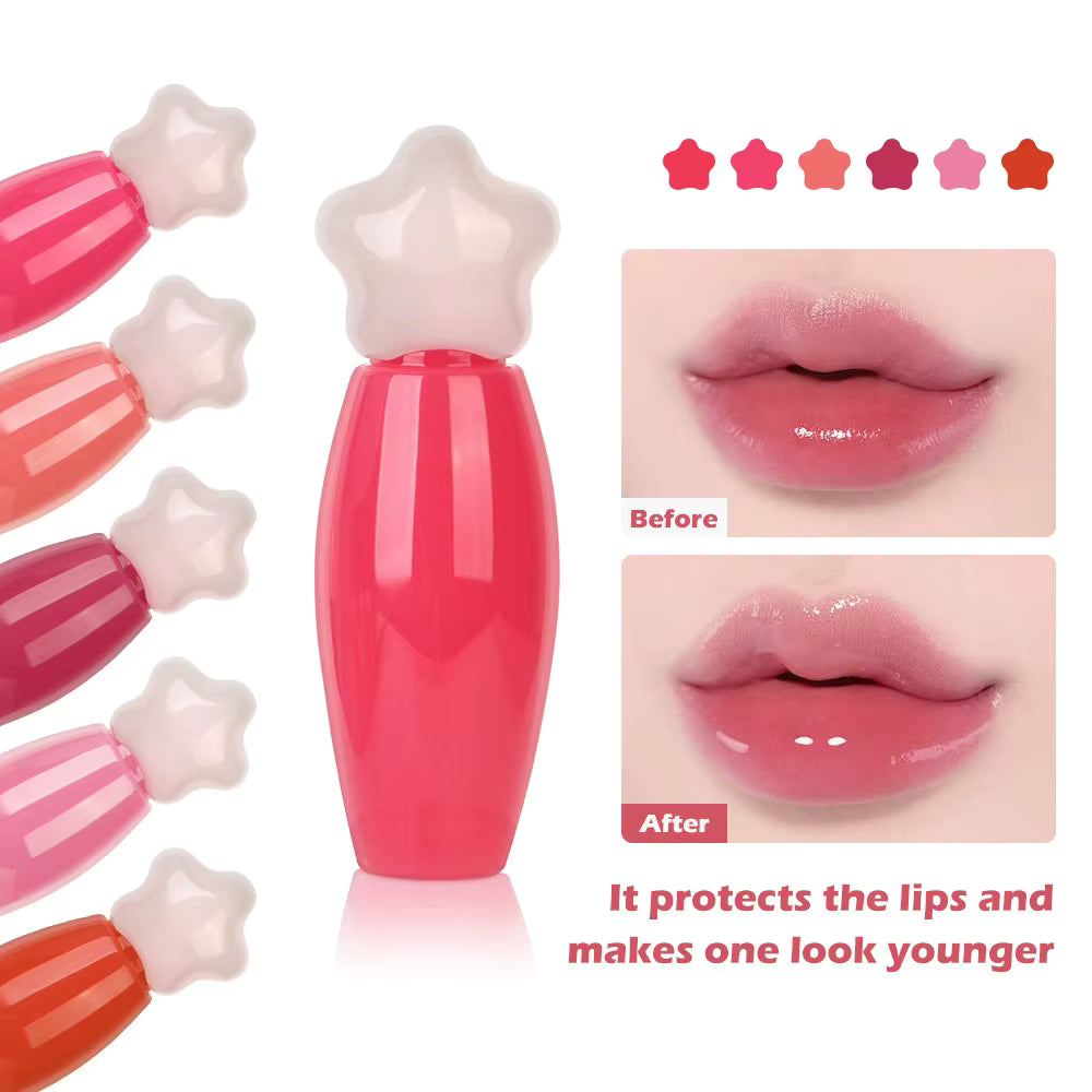trendy popsicle lip gloss cute tube shimmer glossy lip glaze cooling vegan lip balm