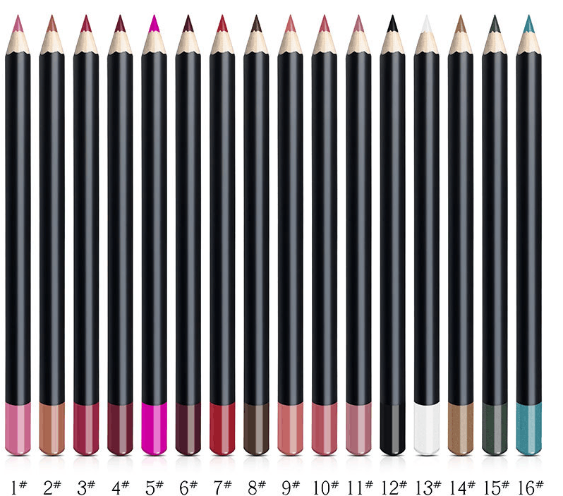 black tube matte natural waterproof lip liner high pigment vegan lipliner pencil
