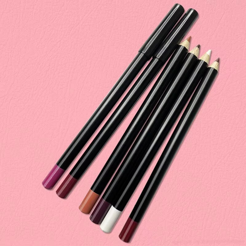 black lipliner pencil vegan waterproof creamy lipliner dark brown nude lip liner