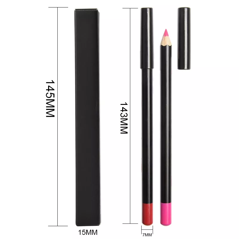 black tube matte natural waterproof lip liner high pigment vegan lipliner pencil