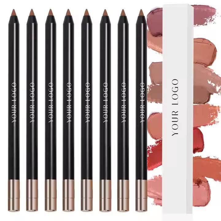 [ Your Private Label ] 8 Color Lip Liner Matte Waterproof Long Lasting Smooth Natural LipLiner
