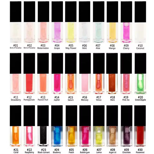 [ Your Private Label ] Lip Oil lipgloss Plumper Flavoring Oil Fruit Tint Stain Lipoil Color Changing Lip Gloss Oil