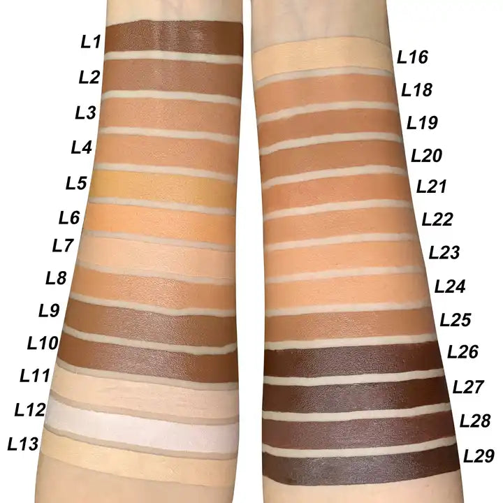 [ Your Private Label ] Liquid Full Coverage Long Lasting High Quality Foundation Choose Your Own Tube Matte Waterproof Makeup Foundation