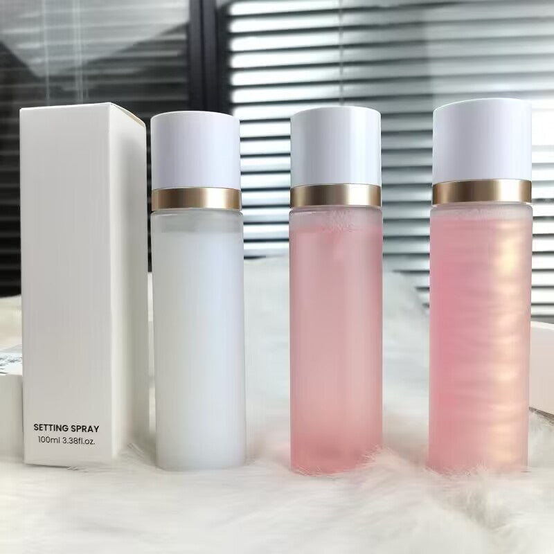 [ Your Private Label ] Cosmetics Custom Logo Private Label Shimmer Matte Dewy Setting Spray Rose Water Sweatproof Moisturizing Makeup Setting Spray